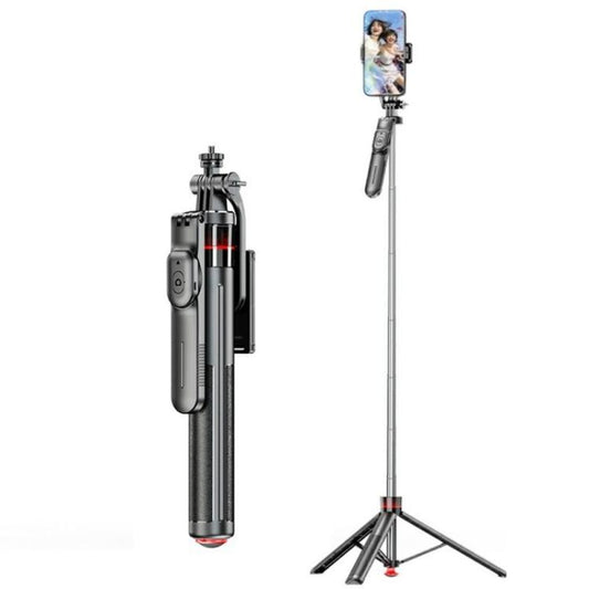 F05 Pour la photographie Vlogging Télécommande Support de téléphone Trépied perche à selfie extensible, F05