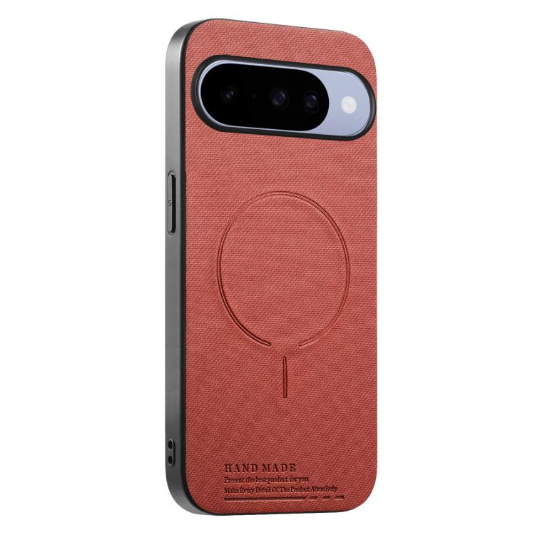 Fabric Magnetic PU Back Cover Phone Case, For Google Pixel 10a, For Google Pixel 10 Pro XL, For Google Pixel 9a, For Google Pixel 9 Pro XL, For Google Pixel 10 / 10 Pro, For Google Pixel 9 / 9 Pro