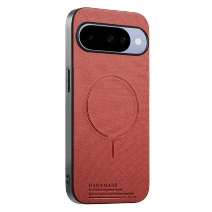 Fabric Magnetic PU Back Cover Phone Case, For Google Pixel 10a, For Google Pixel 10 Pro XL, For Google Pixel 9a, For Google Pixel 9 Pro XL, For Google Pixel 10 / 10 Pro, For Google Pixel 9 / 9 Pro