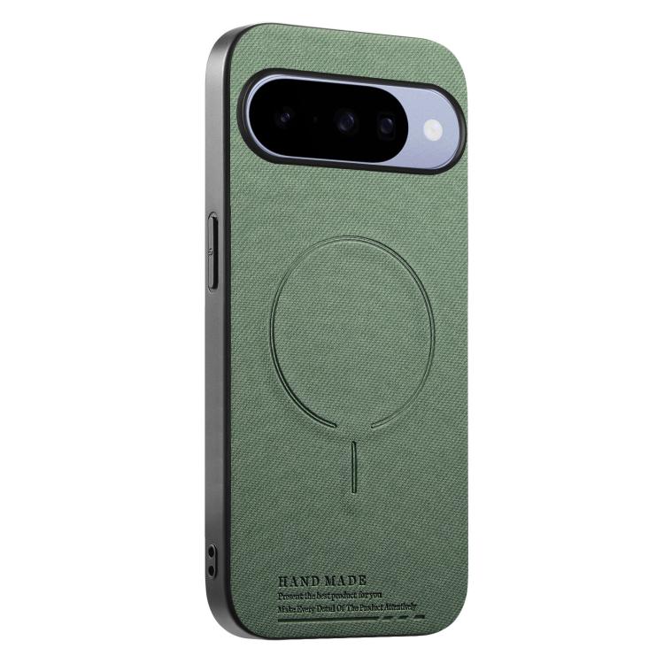 Fabric Magnetic PU Back Cover Phone Case, For Google Pixel 10a, For Google Pixel 10 Pro XL, For Google Pixel 9a, For Google Pixel 9 Pro XL, For Google Pixel 10 / 10 Pro, For Google Pixel 9 / 9 Pro