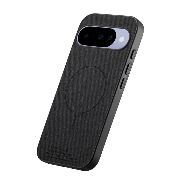 Fabric Magnetic PU Back Cover Phone Case, For Google Pixel 10a, For Google Pixel 10 Pro XL, For Google Pixel 9a, For Google Pixel 9 Pro XL, For Google Pixel 10 / 10 Pro, For Google Pixel 9 / 9 Pro