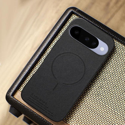 Fabric Magnetic PU Back Cover Phone Case, For Google Pixel 10a, For Google Pixel 10 Pro XL, For Google Pixel 9a, For Google Pixel 9 Pro XL, For Google Pixel 10 / 10 Pro, For Google Pixel 9 / 9 Pro