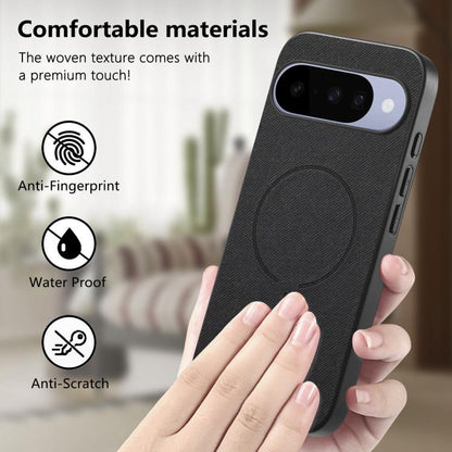 Fabric Magnetic PU Back Cover Phone Case, For Google Pixel 11 Pro XL, For Google Pixel 11, For Google Pixel 11 Pro, For Google Pixel 10a, For Google Pixel 10 Pro XL, For Google Pixel 9a, For Google Pixel 9 Pro XL, For Google Pixel 10 / 10 Pro          ...