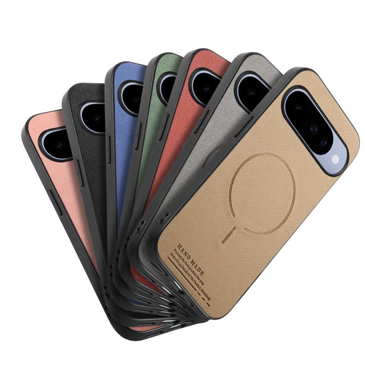 Fabric Magnetic PU Back Cover Phone Case, For Google Pixel 10a, For Google Pixel 10 Pro XL, For Google Pixel 9a, For Google Pixel 9 Pro XL, For Google Pixel 10 / 10 Pro, For Google Pixel 9 / 9 Pro
