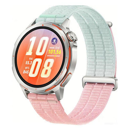 Double-Link Cloud-Feel Breathable Nylon Loop Metal Head Watch Band, 18mm, 20mm, 22mm