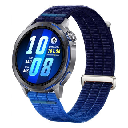 Double-Link Cloud-Feel Breathable Nylon Loop Metal Head Watch Band, 18mm, 20mm, 22mm