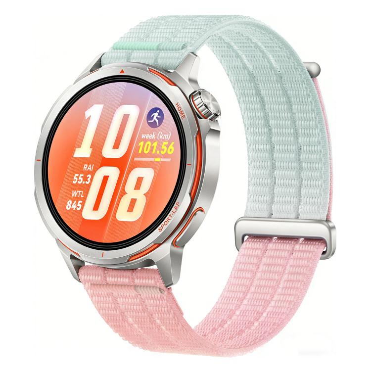 Double-Link Cloud-Feel Breathable Nylon Loop Metal Head Watch Band, 18mm, 20mm, 22mm