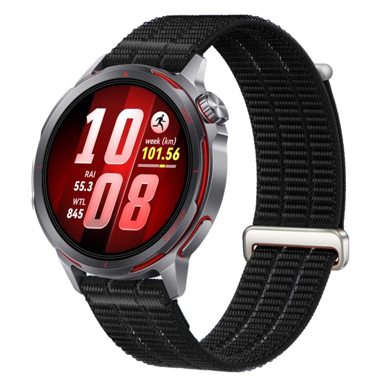 Double-Link Cloud-Feel Breathable Nylon Loop Metal Head Watch Band, 18mm, 20mm, 22mm