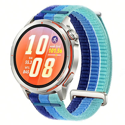 Double-Link Cloud-Feel Breathable Nylon Loop Metal Head Watch Band, 18mm, 20mm, 22mm