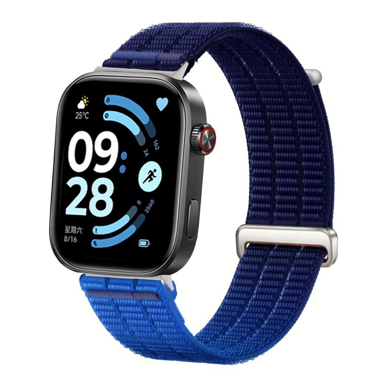 Double-Link Cloud-Feel Breathable Nylon Loop Metal Head Watch Band, For Xiaomi Band  10 Pro / Redmi Watch 6 / 5