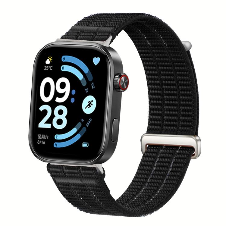 Double-Link Cloud-Feel Breathable Nylon Loop Metal Head Watch Band, For Xiaomi Band  10 Pro / Redmi Watch 6 / 5