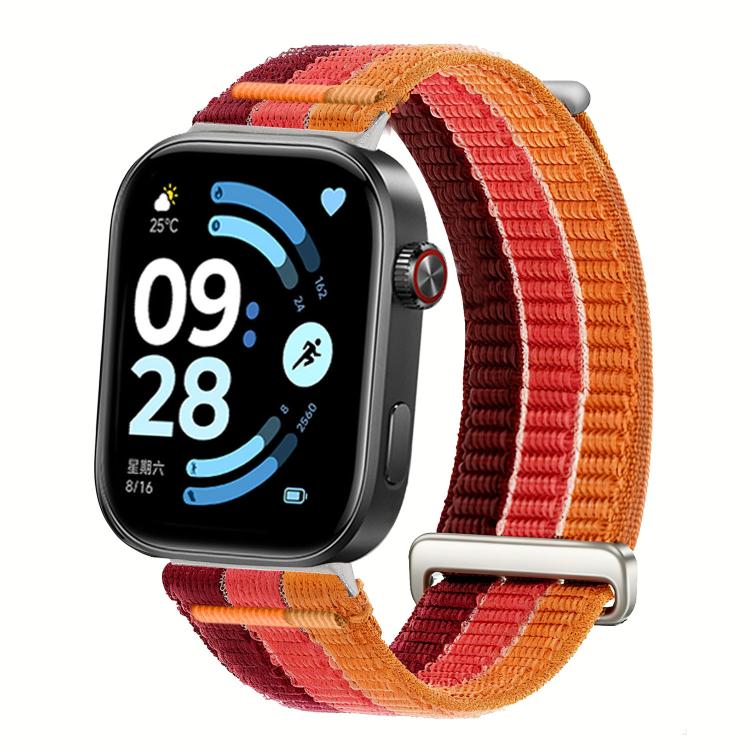 Double-Link Cloud-Feel Breathable Nylon Loop Metal Head Watch Band, For Xiaomi Band  10 Pro / Redmi Watch 6 / 5