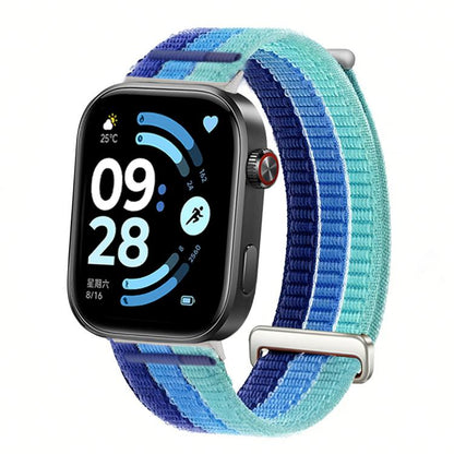 Double-Link Cloud-Feel Breathable Nylon Loop Metal Head Watch Band, For Xiaomi Band  10 Pro / Redmi Watch 6 / 5