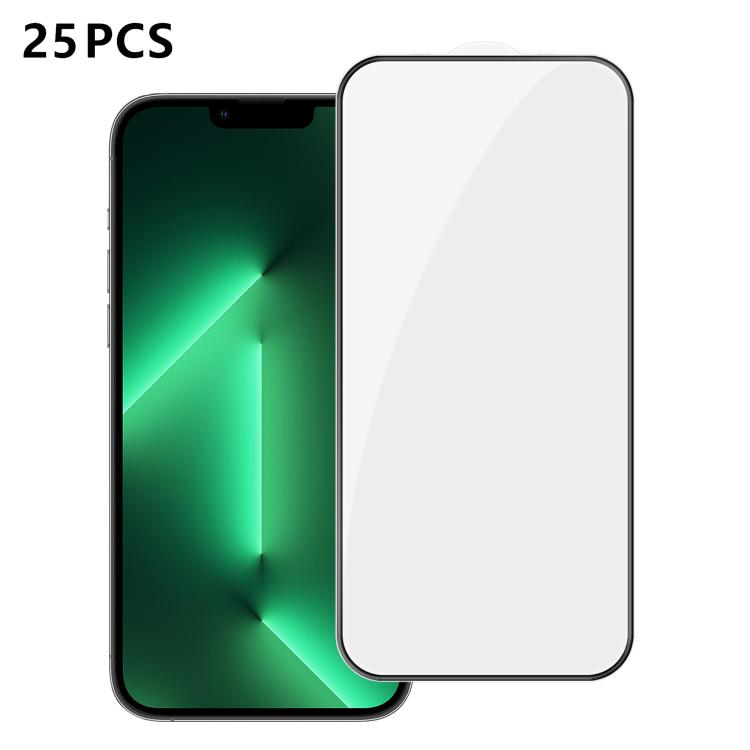 25pcs High-Aluminum Full-Coverage Anti-Fingerprint Screen-Printed HD Tempered Glass Film, For iPhone 18 Pro, For iPhone 18 Pro Max, For iPhone 17 Pro Max, For iPhone 17 Pro, For iPhone 17, For iPhone Air, For iPhone 16 Pro Max, For iPhone 16 Pro       ...