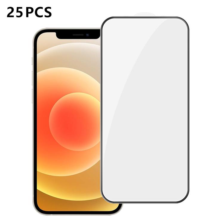 25pcs High-Aluminum Full-Coverage Anti-Fingerprint Screen-Printed HD Tempered Glass Film, For iPhone 18 Pro, For iPhone 18 Pro Max, For iPhone 17 Pro Max, For iPhone 17 Pro, For iPhone 17, For iPhone Air, For iPhone 16 Pro Max, For iPhone 16 Pro       ...