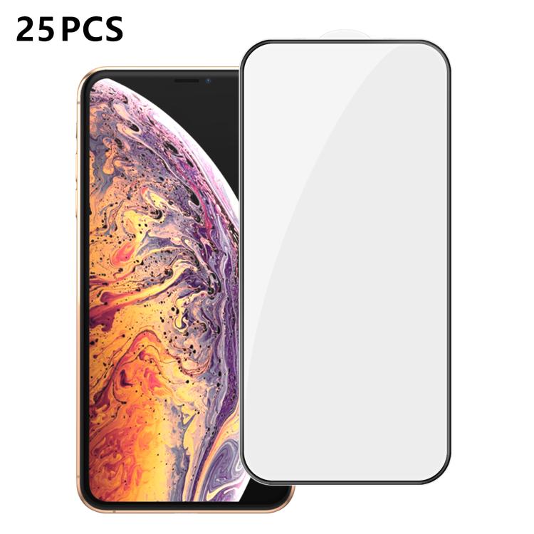 25pcs High-Aluminum Full-Coverage Anti-Fingerprint Screen-Printed HD Tempered Glass Film, For iPhone 18 Pro, For iPhone 18 Pro Max, For iPhone 17 Pro Max, For iPhone 17 Pro, For iPhone 17, For iPhone Air, For iPhone 16 Pro Max, For iPhone 16 Pro       ...