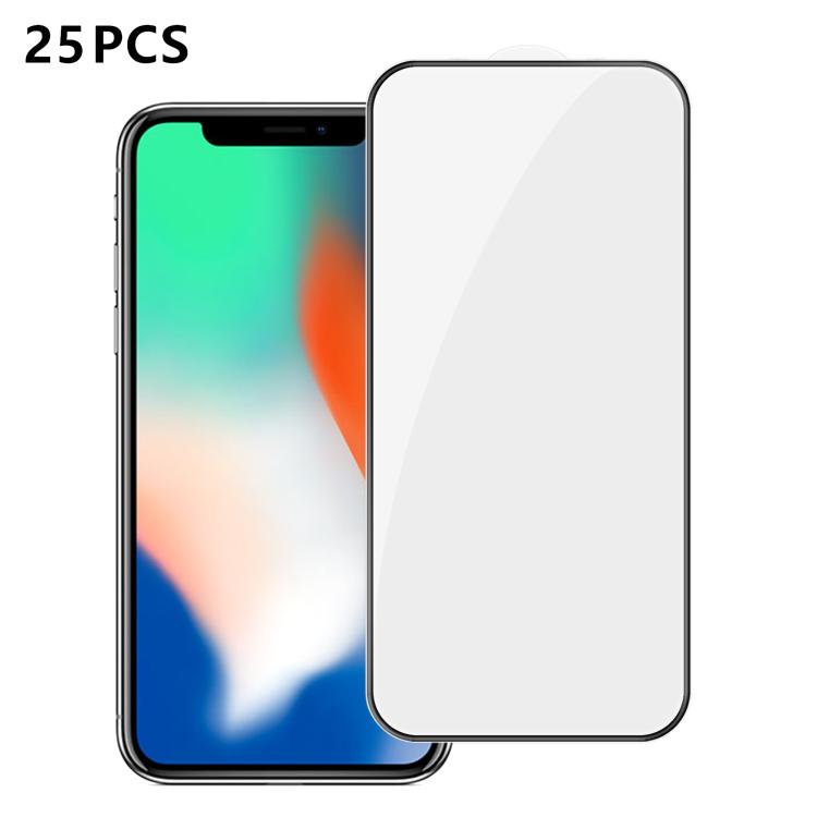 25pcs High-Aluminum Full-Coverage Anti-Fingerprint Screen-Printed HD Tempered Glass Film, For iPhone 18 Pro, For iPhone 18 Pro Max, For iPhone 17 Pro Max, For iPhone 17 Pro, For iPhone 17, For iPhone Air, For iPhone 16 Pro Max, For iPhone 16 Pro       ...