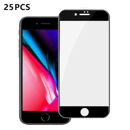 25pcs High-Aluminum Full-Coverage Anti-Fingerprint Screen-Printed HD Tempered Glass Film, For iPhone 18 Pro, For iPhone 18 Pro Max, For iPhone 17 Pro Max, For iPhone 17 Pro, For iPhone 17, For iPhone Air, For iPhone 16 Pro Max, For iPhone 16 Pro       ...