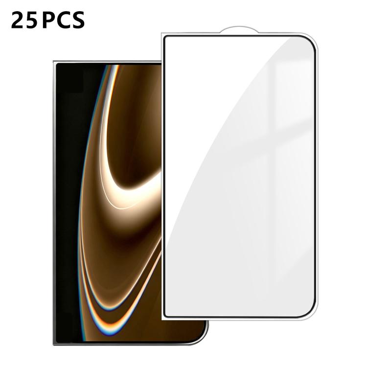 25pcs High-Aluminum Full-Coverage Anti-Fingerprint Screen-Printed HD Tempered Glass Film, For iPhone Fold Outer Screen, For iPhone 18, For iPhone 18 Pro, For iPhone 18 Pro Max, For iPhone 17 Pro Max, For iPhone 17 Pro, For iPhone 17, For iPhone Air    ...