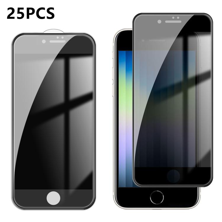 25pcs High-Aluminum Full-Coverage Anti-Fingerprint Screen-Printed Privacy Tempered Glass Film, For iPhone 18 Pro, For iPhone 18 Pro Max, For iPhone 17 Pro Max, For iPhone 17 Pro, For iPhone 17, For iPhone Air, For iPhone 16 Pro Max, For iPhone 16 Pro  ...