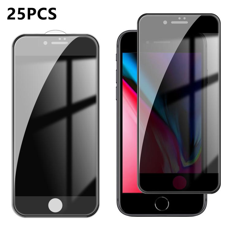 25pcs High-Aluminum Full-Coverage Anti-Fingerprint Screen-Printed Privacy Tempered Glass Film, For iPhone 18 Pro, For iPhone 18 Pro Max, For iPhone 17 Pro Max, For iPhone 17 Pro, For iPhone 17, For iPhone Air, For iPhone 16 Pro Max, For iPhone 16 Pro  ...
