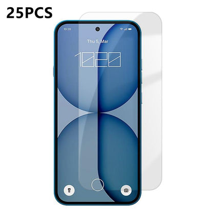 25pcs High-Aluminum Semi-Screen Anti-Fingerprint HD Tempered Glass Film, For Nothing Phone 4b, For Nothing Phone 4a Pro, For Nothing Phone 4a, For Nothing Phone 3a Lite, For Nothing Phone 3, For Nothing CMF Phone 2 Pro, For Nothing Phone 3a            ...