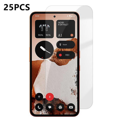 25pcs High-Aluminum Semi-Screen Anti-Fingerprint HD Tempered Glass Film, For Nothing Phone 4b, For Nothing Phone 4a Pro, For Nothing Phone 4a, For Nothing Phone 3a Lite, For Nothing Phone 3, For Nothing CMF Phone 2 Pro, For Nothing Phone 3a            ...