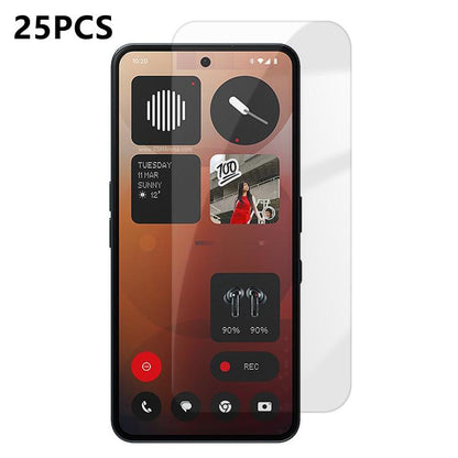 25pcs High-Aluminum Semi-Screen Anti-Fingerprint HD Tempered Glass Film, For Nothing Phone 4b, For Nothing Phone 4a Pro, For Nothing Phone 4a, For Nothing Phone 3a Lite, For Nothing Phone 3, For Nothing CMF Phone 2 Pro, For Nothing Phone 3a            ...