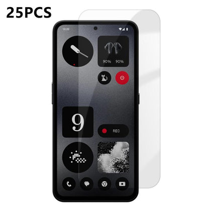 25pcs High-Aluminum Semi-Screen Anti-Fingerprint HD Tempered Glass Film, For Nothing Phone 4b, For Nothing Phone 4a Pro, For Nothing Phone 4a, For Nothing Phone 3a Lite, For Nothing Phone 3, For Nothing CMF Phone 2 Pro, For Nothing Phone 3a            ...