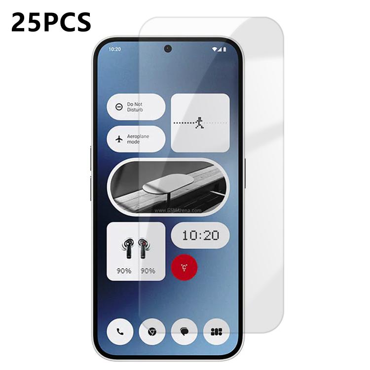 25pcs High-Aluminum Semi-Screen Anti-Fingerprint HD Tempered Glass Film, For Nothing Phone 4b, For Nothing Phone 4a Pro, For Nothing Phone 4a, For Nothing Phone 3a Lite, For Nothing Phone 3, For Nothing CMF Phone 2 Pro, For Nothing Phone 3a            ...