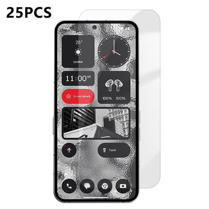 25pcs High-Aluminum Semi-Screen Anti-Fingerprint HD Tempered Glass Film, For Nothing Phone 4b, For Nothing Phone 4a Pro, For Nothing Phone 4a, For Nothing Phone 3a Lite, For Nothing Phone 3, For Nothing CMF Phone 2 Pro, For Nothing Phone 3a            ...