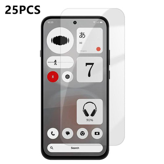 25pcs High-Aluminum Semi-Screen Anti-Fingerprint HD Tempered Glass Film, For Nothing Phone 4b, For Nothing Phone 4a Pro, For Nothing Phone 4a, For Nothing Phone 3a Lite, For Nothing Phone 3, For Nothing CMF Phone 2 Pro, For Nothing Phone 3a            ...