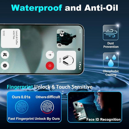 25pcs High-Aluminum Semi-Screen Anti-Fingerprint HD Tempered Glass Film, For Nothing Phone 4b, For Nothing Phone 4a Pro, For Nothing Phone 4a, For Nothing Phone 3a Lite, For Nothing Phone 3, For Nothing CMF Phone 2 Pro, For Nothing Phone 3a            ...
