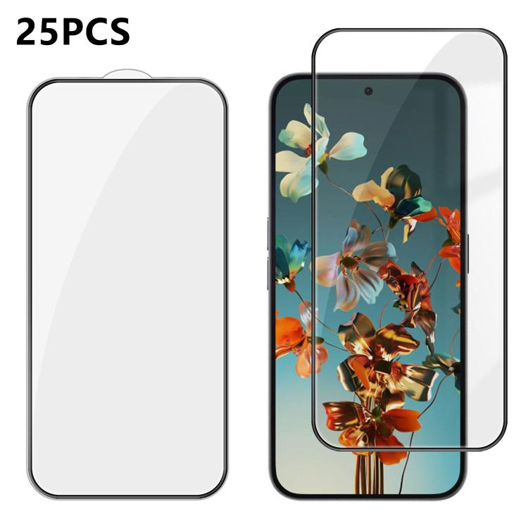 25pcs High-Aluminum Full-Coverage Anti-Fingerprint Screen-Printed HD Tempered Glass Film, For Nothing Phone 4b, For Nothing Phone 4a Pro, For Nothing Phone 4a, For Nothing Phone 3a Lite, For Nothing Phone 3, For Nothing CMF Phone 2 Pro                 ...