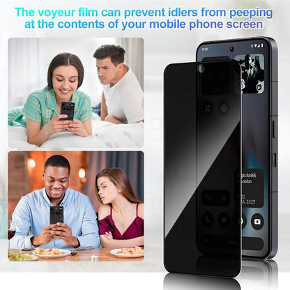 25pcs High-Aluminum Full-Coverage Anti-Fingerprint Screen-Printed Privacy Tempered Glass Film, For Nothing Phone 4b, For Nothing Phone 4a Pro, For Nothing Phone 4a, For Nothing Phone 3a Lite, For Nothing Phone 3, For Nothing CMF Phone 2 Pro            ...