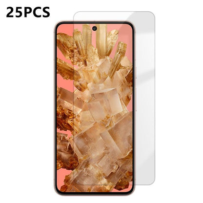 25pcs High-Aluminum Semi-Screen Anti-Fingerprint HD Tempered Glass Film, For Google Pixel 11 Pro XL, For Google Pixel 11, For Google Pixel 11 Pro, For Google Pixel 10a, For Google Pixel 10 Pro XL, For Google Pixel 10 Pro, For Google Pixel 10           ...