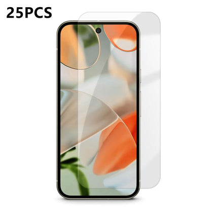 25pcs High-Aluminum Semi-Screen Anti-Fingerprint HD Tempered Glass Film, For Google Pixel 11 Pro XL, For Google Pixel 11, For Google Pixel 11 Pro, For Google Pixel 10a, For Google Pixel 10 Pro XL, For Google Pixel 10 Pro, For Google Pixel 10           ...