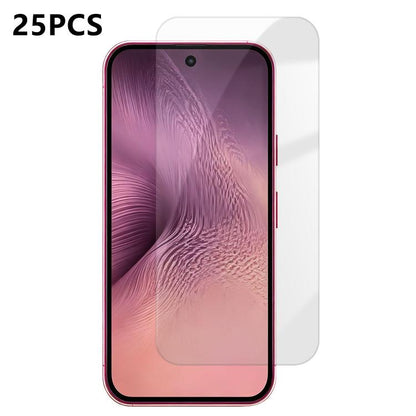 25pcs High-Aluminum Semi-Screen Anti-Fingerprint HD Tempered Glass Film, For Google Pixel 11 Pro XL, For Google Pixel 11, For Google Pixel 11 Pro, For Google Pixel 10a, For Google Pixel 10 Pro XL, For Google Pixel 10 Pro, For Google Pixel 10           ...