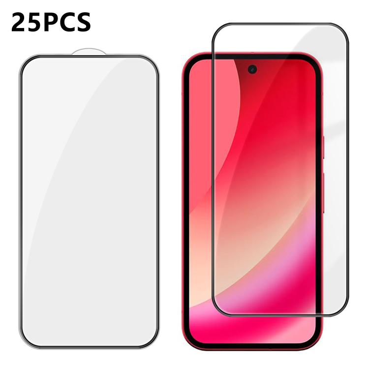 25pcs High-Aluminum Full-Coverage Anti-Fingerprint Screen-Printed HD Tempered Glass Film, For Google Pixel 11 Pro XL, For Google Pixel 11, For Google Pixel 11 Pro, For Google Pixel 10a, For Google Pixel 10 Pro XL, For Google Pixel 10 Pro               ...