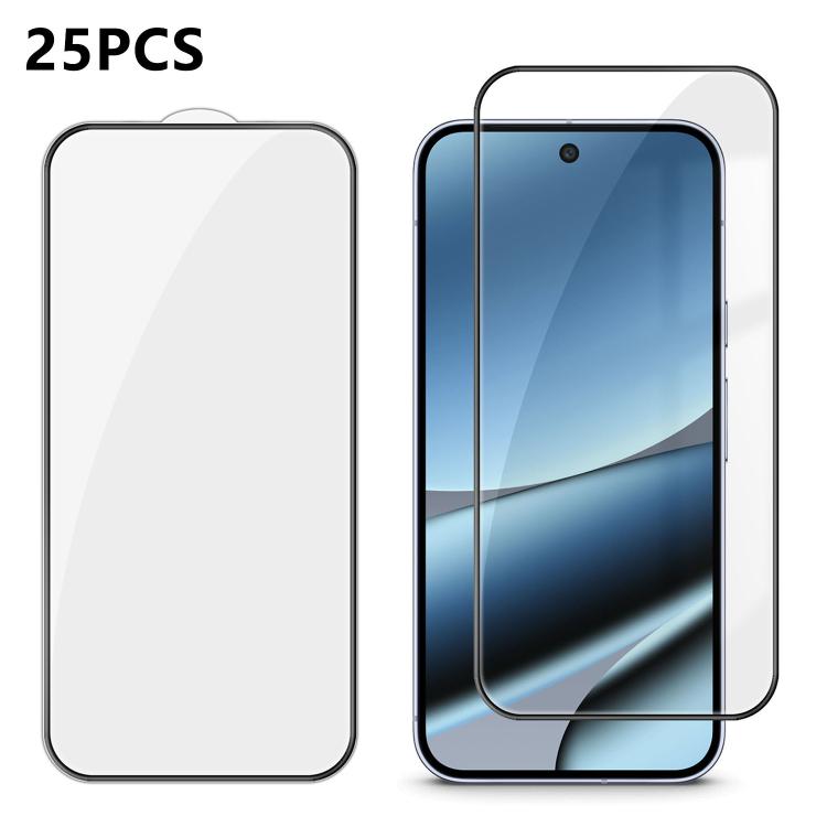 25pcs High-Aluminum Full-Coverage Anti-Fingerprint Screen-Printed HD Tempered Glass Film, For Google Pixel 11 Pro XL, For Google Pixel 11, For Google Pixel 11 Pro, For Google Pixel 10a, For Google Pixel 10 Pro XL, For Google Pixel 10 Pro               ...