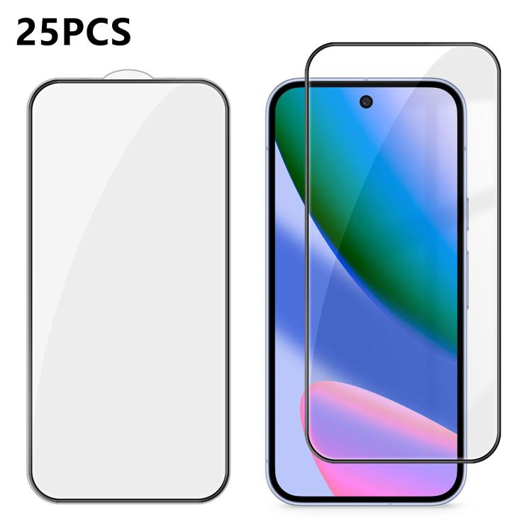 25pcs High-Aluminum Full-Coverage Anti-Fingerprint Screen-Printed HD Tempered Glass Film, For Google Pixel 11 Pro XL, For Google Pixel 11, For Google Pixel 11 Pro, For Google Pixel 10a, For Google Pixel 10 Pro XL, For Google Pixel 10 Pro               ...