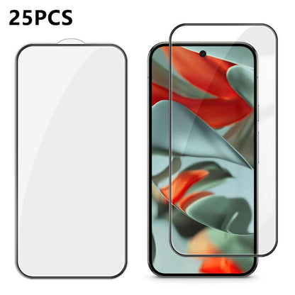 25pcs High-Aluminum Full-Coverage Anti-Fingerprint Screen-Printed HD Tempered Glass Film, For Google Pixel 11 Pro XL, For Google Pixel 11, For Google Pixel 11 Pro, For Google Pixel 10a, For Google Pixel 10 Pro XL, For Google Pixel 10 Pro               ...