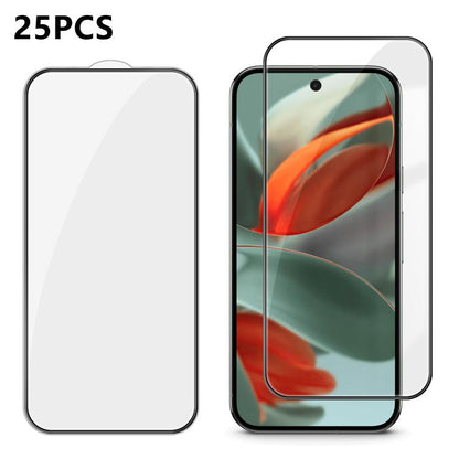 25pcs High-Aluminum Full-Coverage Anti-Fingerprint Screen-Printed HD Tempered Glass Film, For Google Pixel 11 Pro XL, For Google Pixel 11, For Google Pixel 11 Pro, For Google Pixel 10a, For Google Pixel 10 Pro XL, For Google Pixel 10 Pro               ...