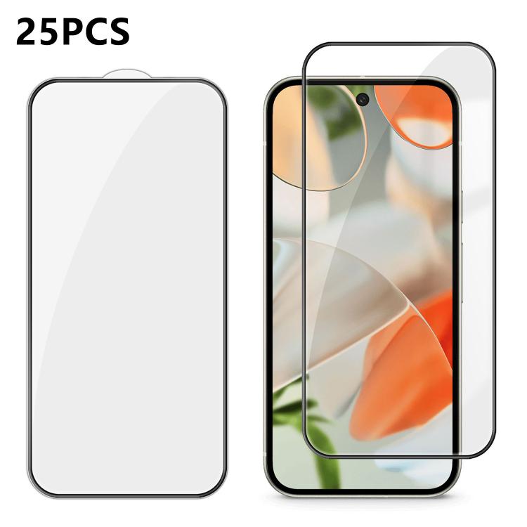 25pcs High-Aluminum Full-Coverage Anti-Fingerprint Screen-Printed HD Tempered Glass Film, For Google Pixel 11 Pro XL, For Google Pixel 11, For Google Pixel 11 Pro, For Google Pixel 10a, For Google Pixel 10 Pro XL, For Google Pixel 10 Pro               ...