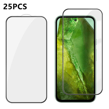25pcs High-Aluminum Full-Coverage Anti-Fingerprint Screen-Printed HD Tempered Glass Film, For Google Pixel 11 Pro XL, For Google Pixel 11, For Google Pixel 11 Pro, For Google Pixel 10a, For Google Pixel 10 Pro XL, For Google Pixel 10 Pro               ...