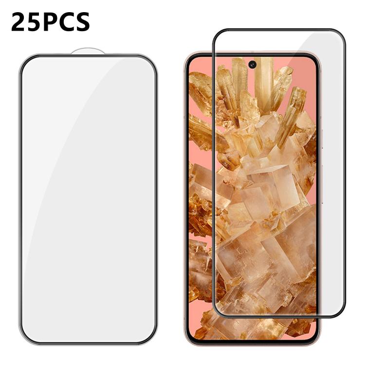 25pcs High-Aluminum Full-Coverage Anti-Fingerprint Screen-Printed HD Tempered Glass Film, For Google Pixel 11 Pro XL, For Google Pixel 11, For Google Pixel 11 Pro, For Google Pixel 10a, For Google Pixel 10 Pro XL, For Google Pixel 10 Pro               ...