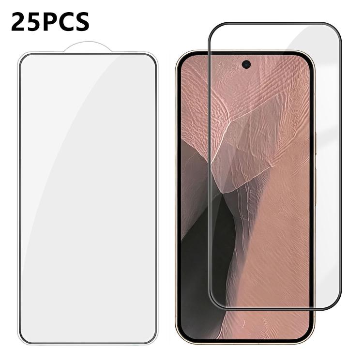 25pcs High-Aluminum Full-Coverage Anti-Fingerprint Screen-Printed HD Tempered Glass Film, For Google Pixel 11 Pro XL, For Google Pixel 11, For Google Pixel 11 Pro, For Google Pixel 10a, For Google Pixel 10 Pro XL, For Google Pixel 10 Pro               ...