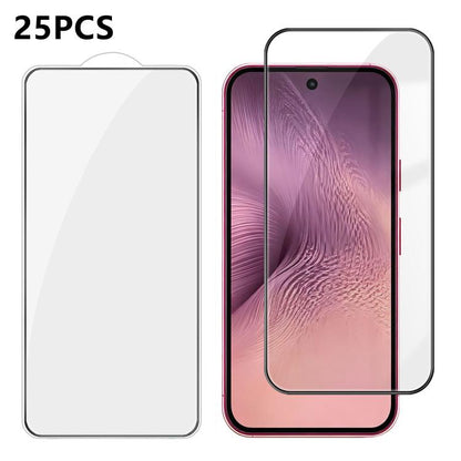 25pcs High-Aluminum Full-Coverage Anti-Fingerprint Screen-Printed HD Tempered Glass Film, For Google Pixel 11 Pro XL, For Google Pixel 11, For Google Pixel 11 Pro, For Google Pixel 10a, For Google Pixel 10 Pro XL, For Google Pixel 10 Pro               ...