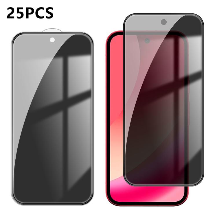 25pcs High-Aluminum Full-Coverage Anti-Fingerprint Screen-Printed Privacy Tempered Glass Film, For Google Pixel 11 Pro XL, For Google Pixel 11, For Google Pixel 11 Pro, For Google Pixel 10a, For Google Pixel 10 Pro XL, For Google Pixel 10 Pro          ...