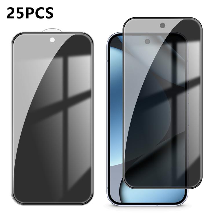 25pcs High-Aluminum Full-Coverage Anti-Fingerprint Screen-Printed Privacy Tempered Glass Film, For Google Pixel 11 Pro XL, For Google Pixel 11, For Google Pixel 11 Pro, For Google Pixel 10a, For Google Pixel 10 Pro XL, For Google Pixel 10 Pro          ...
